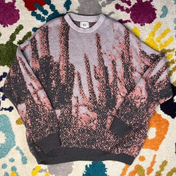BDG Urban Outfitters Men's Cactus Crew Neck Sweater Large - Picture 1 of 2